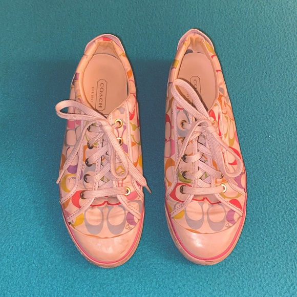 Coach Barrett Sneakers Multi Colored Size 9.5 - Picture 2 of 10